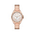 Michael Kors MK4853 ženski sat Kaycie Pavé Rose Gold Tone Roman Numeral White Dial 39mm