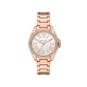 Michael Kors MK4853 ženski sat Kaycie Pavé Rose Gold Tone Roman Numeral White Dial 39mm