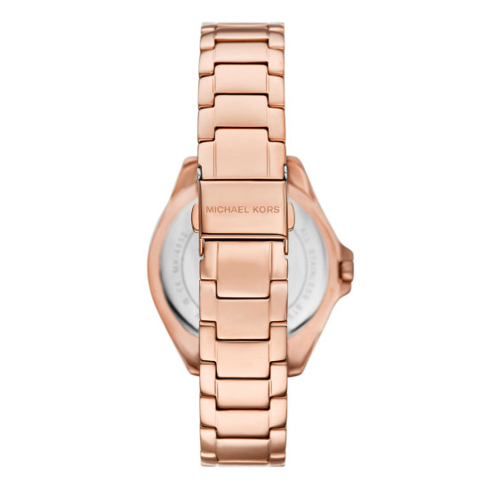 Michael Kors MK4853 ženski sat Kaycie Pavé Rose Gold Tone Roman Numeral White Dial 39mm