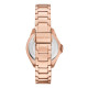 Michael Kors MK4853 ženski sat Kaycie Pavé Rose Gold Tone Roman Numeral White Dial 39mm