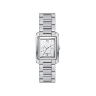 Michael Kors MK4906 ženski sat Essex Silver Tone Pravougaono kućište Classic Elegant