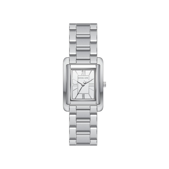 Michael Kors MK4906 ženski sat Essex Silver Tone Pravougaono kućište Classic Elegant