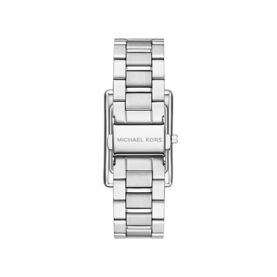 Michael Kors MK4906 ženski sat Essex Silver Tone Pravougaono kućište Classic Elegant