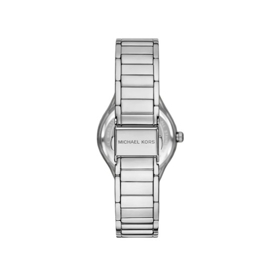 Michael Kors MK4943 ženski sat Mini Sylvia Pavé Silver Tone Mother of Pearl Dial 33mm
