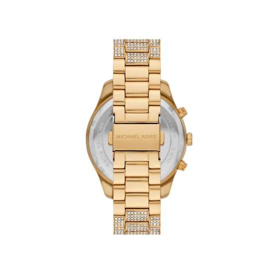 Michael Kors MK4971 Oversized Lexington Pavé Gold Tone Watch 42mm Sparkle and Shine Edition