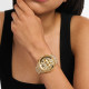 Michael Kors MK4971 Oversized Lexington Pavé Gold Tone Watch 42mm Sparkle and Shine Edition