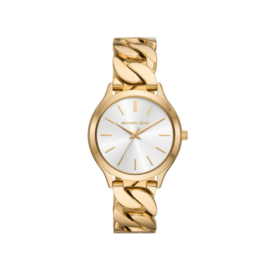 Michael Kors MK7472 ženski sat Slim Runway Gold-Tone Curb-Link Elegant 38mm
