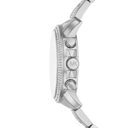 Michael Kors MK7506 ženski sat Brynn Chronograph Fully Crystal-Accented Look Silver Tone 40mm 