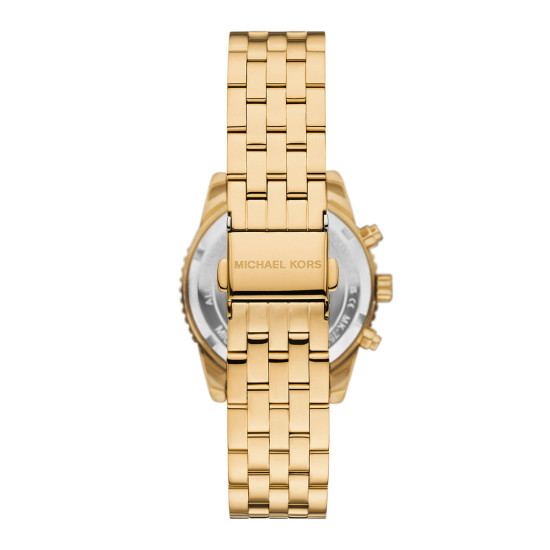 Michael Kors MK7530 ženski sat Mini Bryant Pavé Gold-Tone Chronograph Champagne Dial Edition 35mm