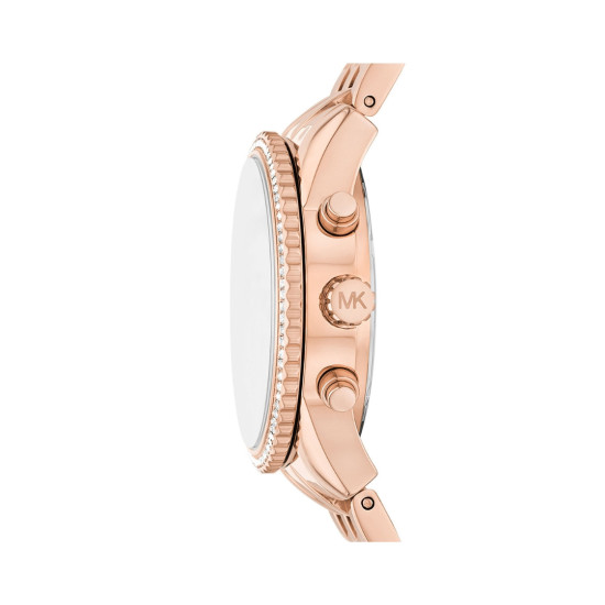 Michael Kors MK7531 ženski sat Mini Bryant Pavé Rose Gold-Tone Chronograph 35mm