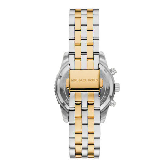 Michael Kors MK7532 ženski sat Mini Bryant Pavé Two-Tone Silver Gold Chronograph Edition 35mm