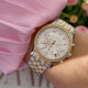 Michael Kors MK7532 ženski sat Mini Bryant Pavé Two-Tone Silver Gold Chronograph Edition 35mm