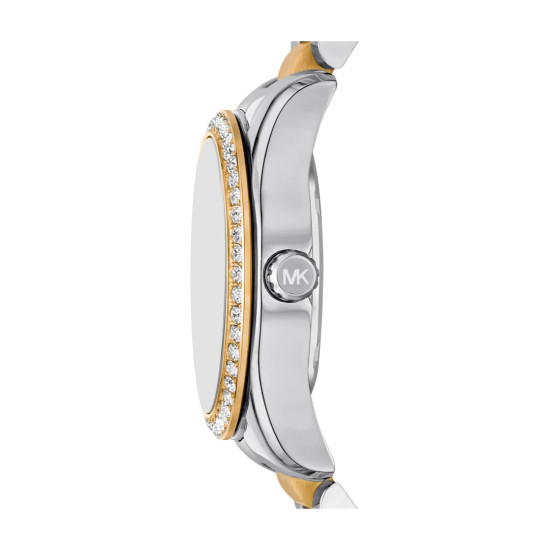 Michael Kors MK7609 ženski sat Mini Lexington Pavé Two Tone Silver Gold Tone Mint Dial 34mm