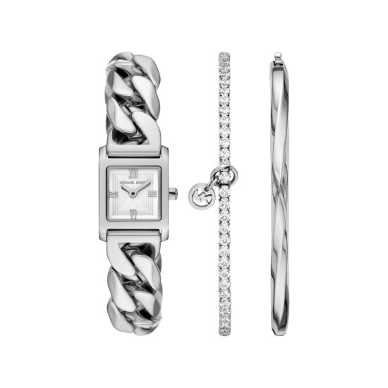 Michael Kors MK7657SET ženski sat u setu  Micro Georgie Silver Tone & Tennis & Bangle POKLON IDEJA
