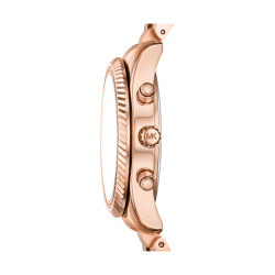Michael Kors MK7673 ženski sat Lexington Chronograph Rose Gold Tone Chocolate Brown Dial 36mm NOVO