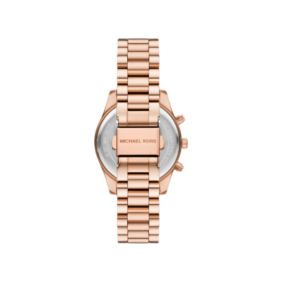 Michael Kors MK7673 ženski sat Lexington Chronograph Rose Gold Tone Chocolate Brown Dial 36mm NOVO