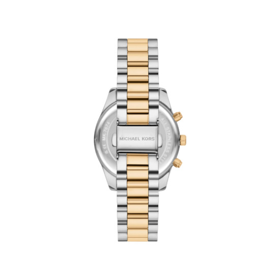 Michael Kors MK7674 ženski sat Lexington Chronograph Two Tone White Dial 36mm Classic Glamour