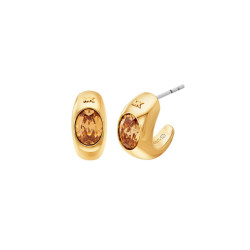 Michael Kors MKJ8479710 minđuše Premium Gold Tone Ćilibar 17mm