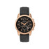 Armani Exchange AX1769 muški sat A|X Chronograph Rose Gold Stainless Steel kožni kaiš Sunray Black Dial 44mm