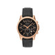 Armani Exchange AX1769 muški sat A|X Chronograph Rose Gold Stainless Steel kožni kaiš Sunray Black Dial 44mm