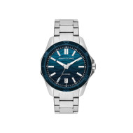 Armani Exchange AX1950 muški sat A|X Spencer Silver Stainless Steel Gradient Petrol Blue Dial 44mm 10ATM