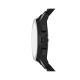Armani Exchange AX4198 muški sat A|X Sync Chronograph Black Silicone Monochromatic Design Black Dial 42mm Orange Detail