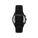 Armani Exchange AX4198 muški sat A|X Sync Chronograph Black Silicone Monochromatic Design Black Dial 42mm Orange Detail
