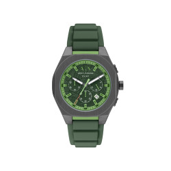 Armani Exchange AX4292 muški sat A|X Sync Chronograph Green Silicone Monochromatic Design Deep Green Dial 44mm