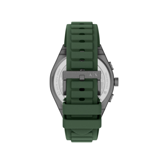 Armani Exchange AX4292 muški sat A|X Sync Chronograph Green Silicone Monochromatic Design Deep Green Dial 44mm