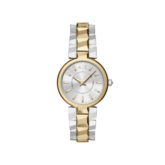 Armani Exchange AX4406 ženski sat A|X Audora Two Tone Silver Gold Stainless Steel Sunray White Dial 34mm