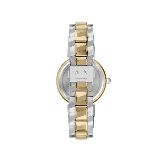 Armani Exchange AX4406 ženski sat A|X Audora Two Tone Silver Gold Stainless Steel Sunray White Dial 34mm