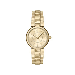 Armani Exchange AX4407 ženski sat A|X Audora Monochromatic Design Gold Stainless Steel Sunray Champagne Dial 34mm