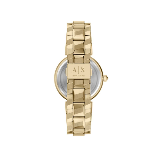 Armani Exchange AX4407 ženski sat A|X Audora Monochromatic Design Gold Stainless Steel Sunray Champagne Dial 34mm