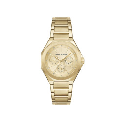 Armani Exchange AX4624 ženski sat Multifunction Monochromatic Design Brushed Gold Stainless Steel Champagne Dial 36mm