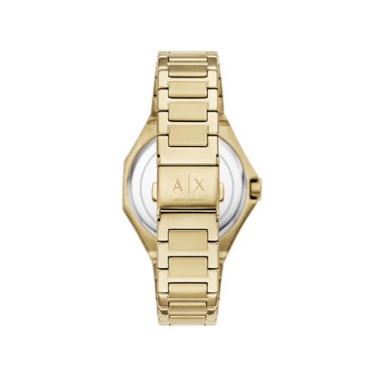 Armani Exchange AX4624 ženski sat Multifunction Monochromatic Design Brushed Gold Stainless Steel Champagne Dial 36mm