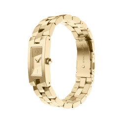 Armani Exchange AX4701 A|X ženski sat Minimal Urban Style Gold Tone Sunray Champagne Edition Dial Pravougaono kućište Jewelry Watch 17mm