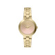 Armani Exchange AX5182 ženski sat Monochromatic Design Gold Stainless Steel Sunray Nude Pink Dial 36mm