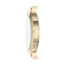 Armani Exchange AX5182 ženski sat Monochromatic Design Gold Stainless Steel Sunray Nude Pink Dial 36mm