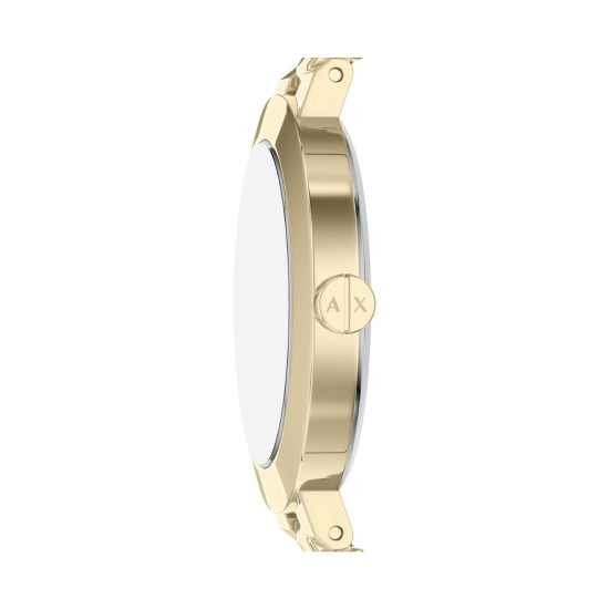 Armani Exchange AX5182 ženski sat Monochromatic Design Gold Stainless Steel Sunray Nude Pink Dial 36mm