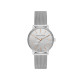 Armani Exchange AX5583 ženski sat A|X Lola Minimalist Desing Mesh Band Silver Stainless Steel Sunray Silver Dial 36mm Rose Gold Detail
