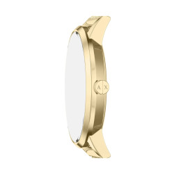 Armani Exchange AX5619 ženski sat A|X Lola Minimalist Desing Mesh Band Gold Stainless Steel Sunray Nude Pink Dial 36mm