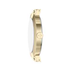 Armani Exchange AX7177SET ženski sat Monochromatic Design Gold Stainless Steel Sunray Champagne Dial 36mm