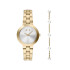 Armani Exchange A|X AX7185SET ženski sat i narukvica Jackie Classic Lady Gold Tone & Pearls Sunray Dial 36mm POKLON IDEJA