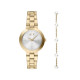 Armani Exchange A|X AX7185SET ženski sat i narukvica Jackie Classic Lady Gold Tone & Pearls Sunray Dial 36mm POKLON IDEJA