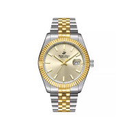 Beverly Hills Polo Club BP3018X.210 unisex Two Tone Silver Gold Stainless Steel Sapphire Crystal Sunray Champagne Dial Edition 41mm Bestseller