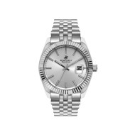 Beverly Hills Polo Club BP3018X.330 unisex Silver Stainless Steel Sapphire Crystal Sunray White Dial 41mm
