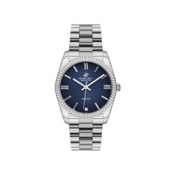 Beverly Hills Polo Club BP3172C.390 ženski sat Silver Stainless Steel Diamond Marine Deep Blue Dial 36mm