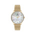 Beverly Hills Polo Club BP3231X.120 ženski sat Classic Gold Tone Mesh Band Stainless Steel Diamond Mother of Pearl Dial 34mm