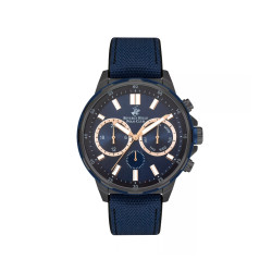 Beverly Hills Polo Club BP3402X.099 muški sat Navy Blue Multifunction Sport Rose Gold Detail 45mm