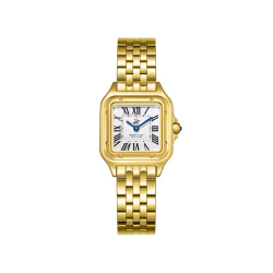 Beverly Hills Polo Club BP3755C.130 ženski sat Urban Heritage Gold Tone & Roman Numerals & White Dial 27mm - Santos Inspired Style
